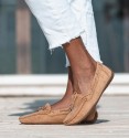 Mocassins Soft castanhos claros