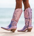 Botas de cowboy lilás Dim