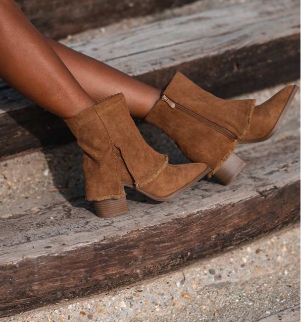 Brown cowboy boots with flap Nordine