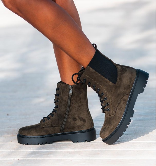 Green military boots Onel