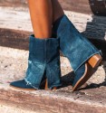 July jeans flap boots