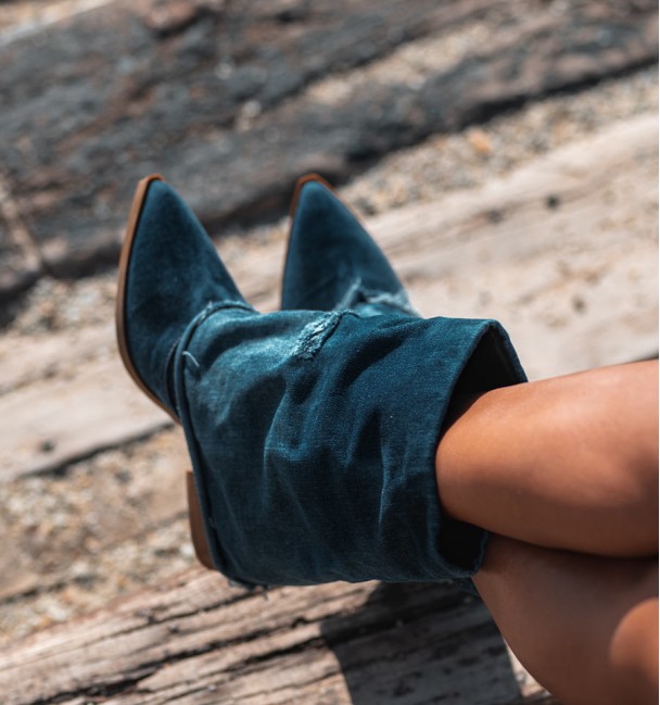 July jeans flap boots