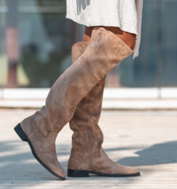Botas mosqueteras Aramis beige 2