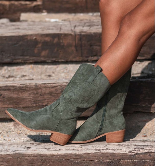 Tina green boots