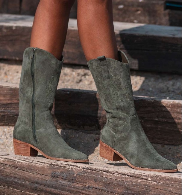 Botas verdes Tina