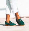 green loafers Jimena