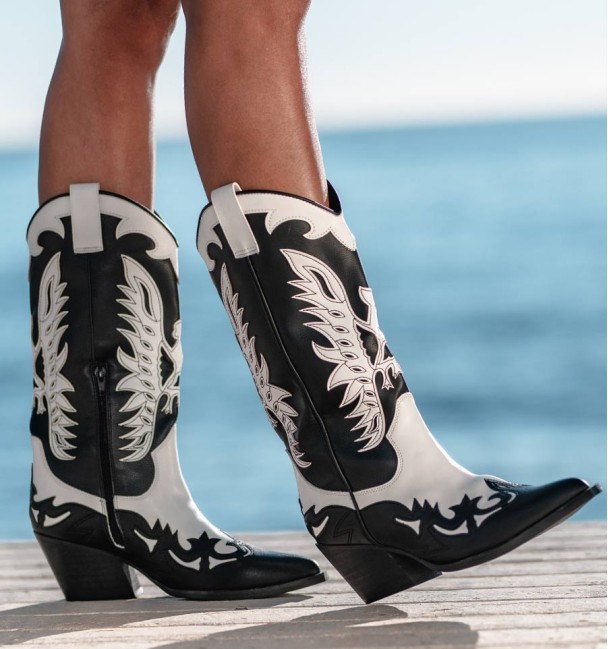 white cowboy boots