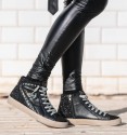 Sneakers rocker ankle boots studs