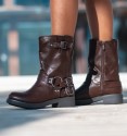 biker boots Lukie brown
