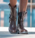 biker boots Lukie brown