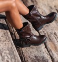 Botas de biker Lukie castanhas