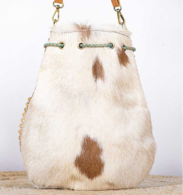 Green and purple handbag Bohem