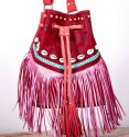 Saco boho vermelho