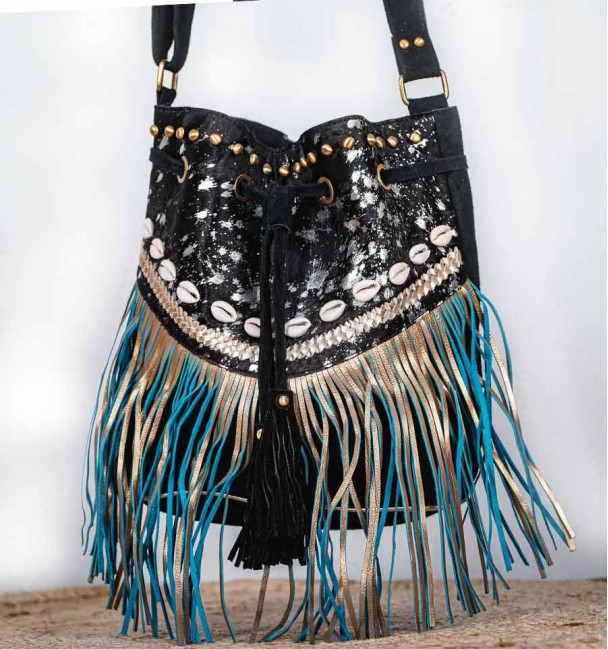 Saco boho asul