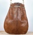 Brown and black handbag Bohem