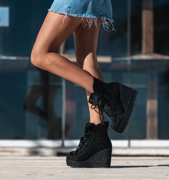 Botas de cunha de inverno Monic