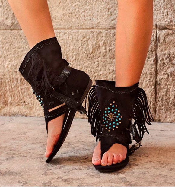 Botas bohochic sandálias