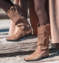 botas cowboy castanhas Ady