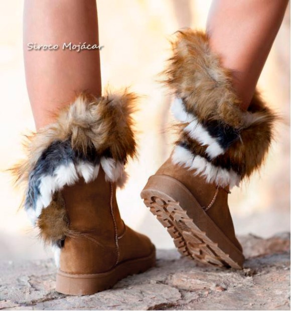 botas australianas con pelo sintético y serraje. Veganas 2
