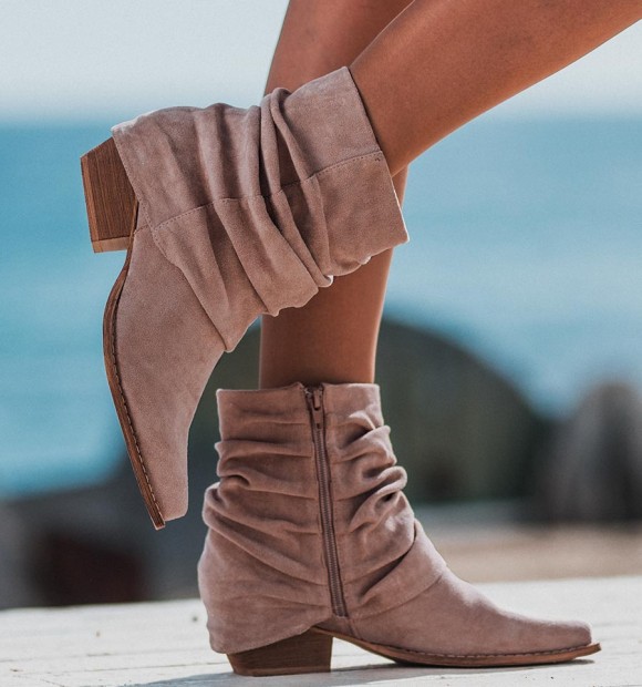copy of Botins beige com polainas
