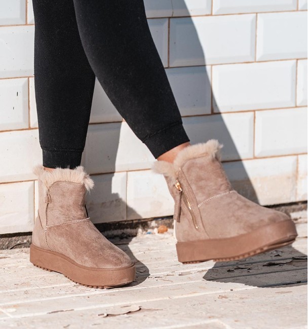 Botas australianas bajas cremallera