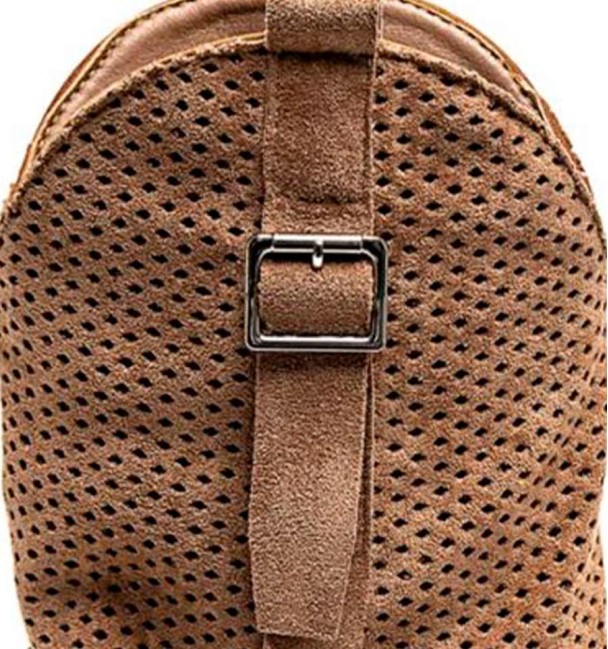 Brown cowboy boots with gaiters MANDY