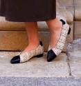 Black low heel shoes