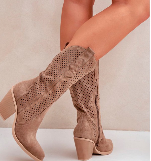 Khaki cowboy boots Mandala