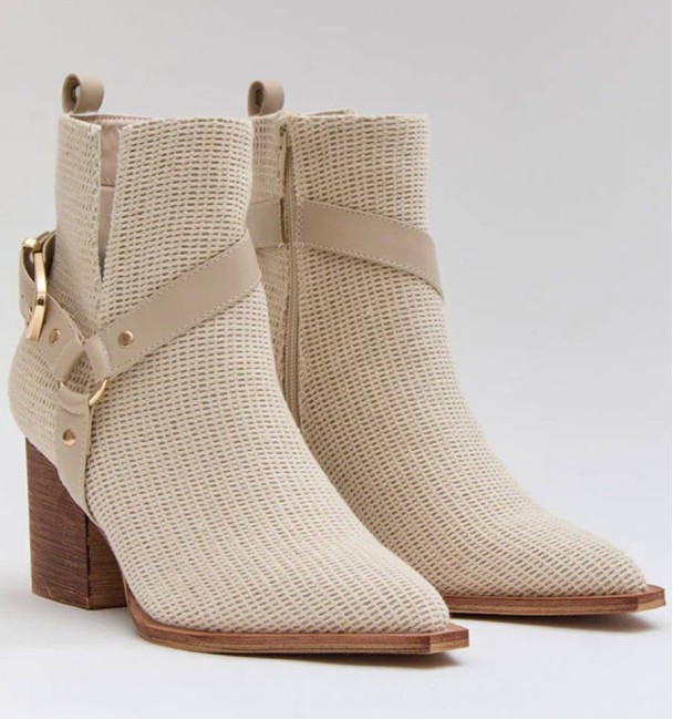 botins bege com salto