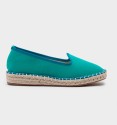 Blue bicolour espadrilles
