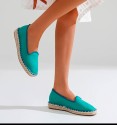 Blue bicolour espadrilles