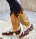 Yellow cowboy boots
