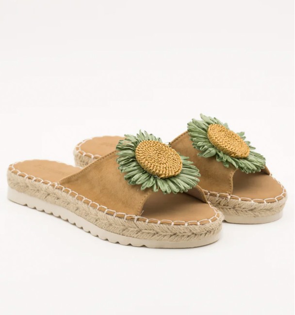 Sandals daisy green