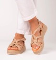 Esparto wedges with braided upper