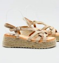 Esparto wedges with braided upper