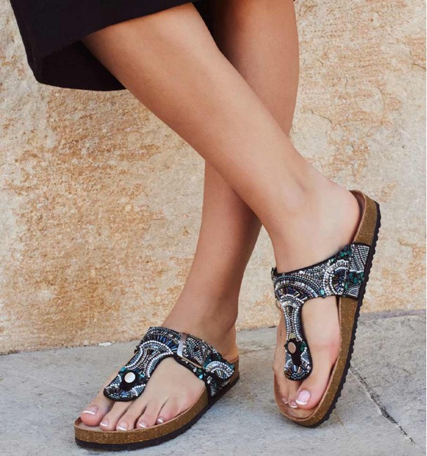 Sandalias bio negras Manaca