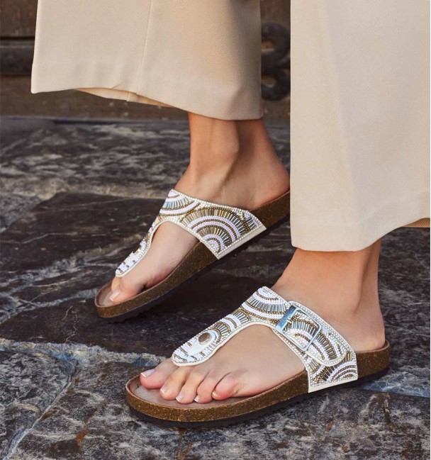 Bio white sandals Manaca