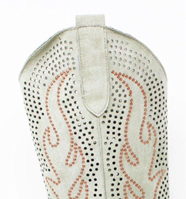 Botas cowboy verde com salto