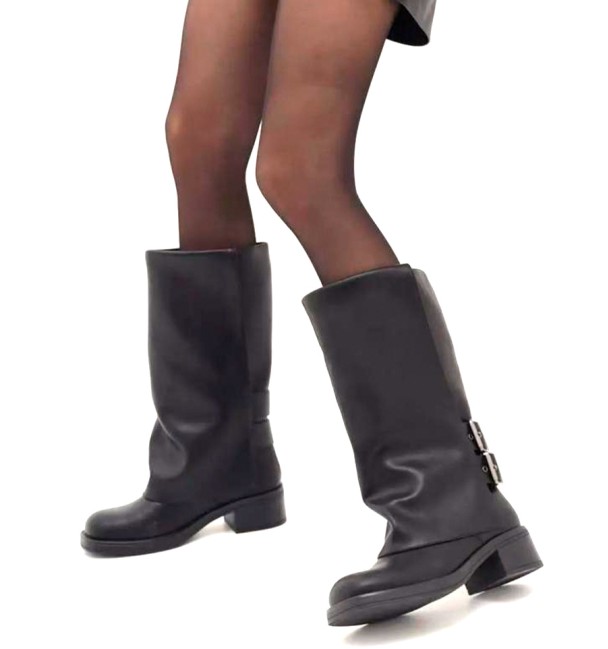 Botas pretas biker