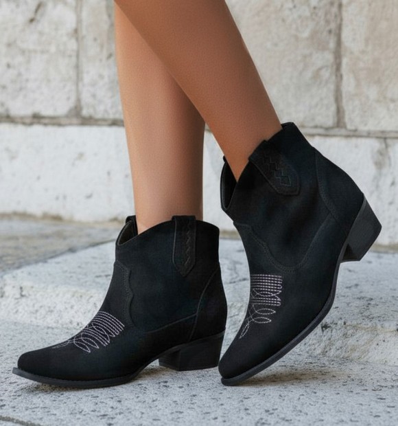 Botas cowboy pretas 2