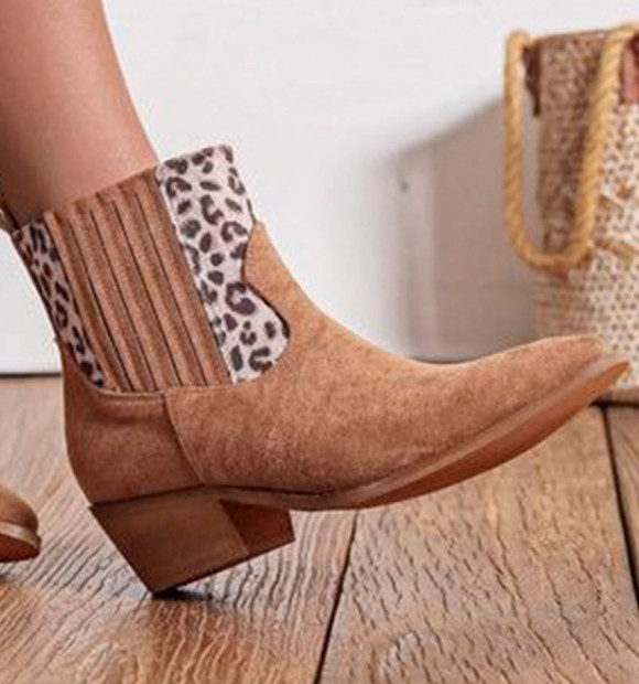 Botines camperos leopardo 2