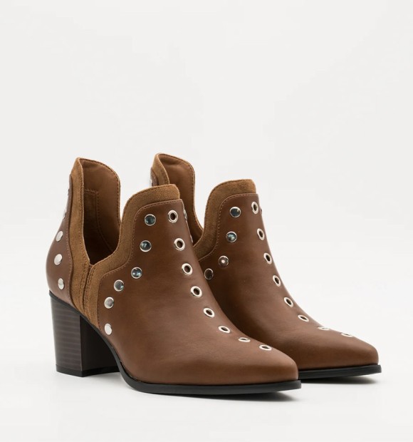 Brown Studded Ankle 2