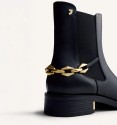 REESE-GIOSEPPO LEATHER CHAIN ​​CHELSEA BOOTS