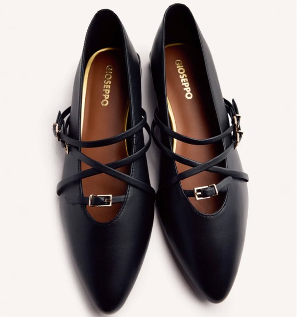 HOKAH Leather Ballet Flats - Gioseppo