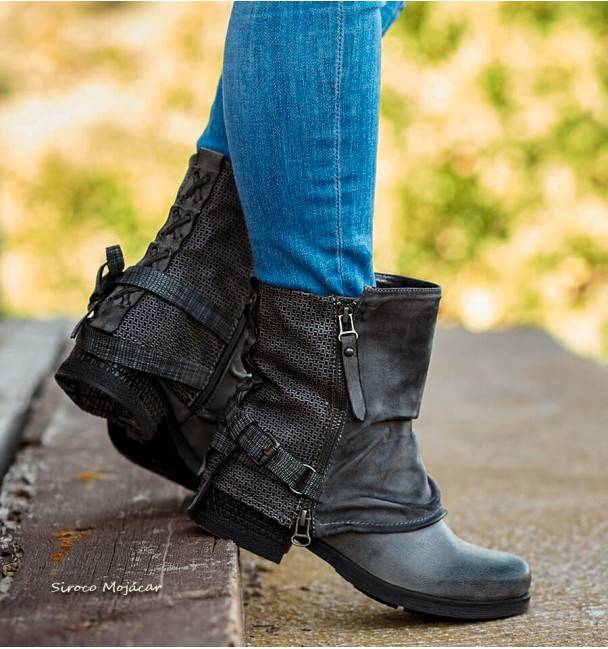 Botas moteras Mixed Grey