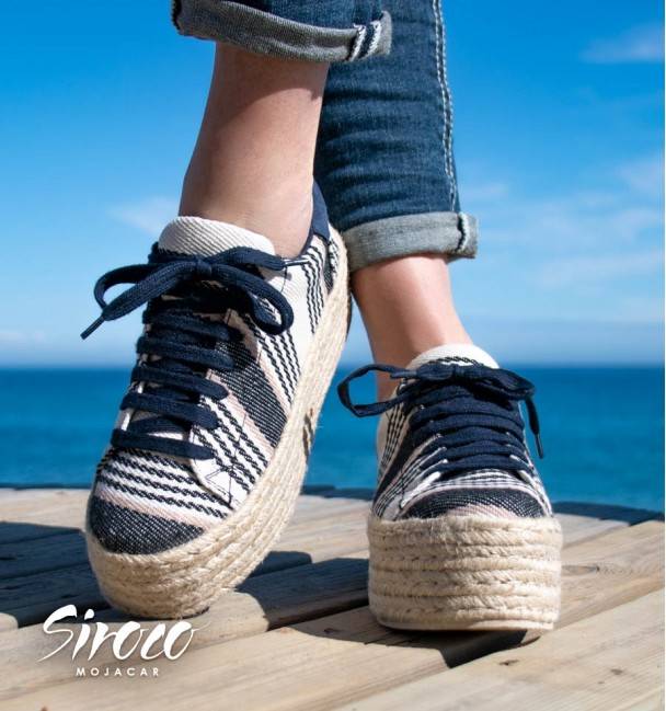 Zapatillas Linho Azul