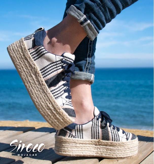 Zapatillas Linho Azul