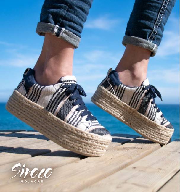 Zapatillas Linho Azul