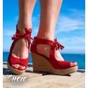 Sandalias Aldara Rojo