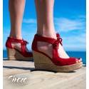 Sandalias Aldara Rojo